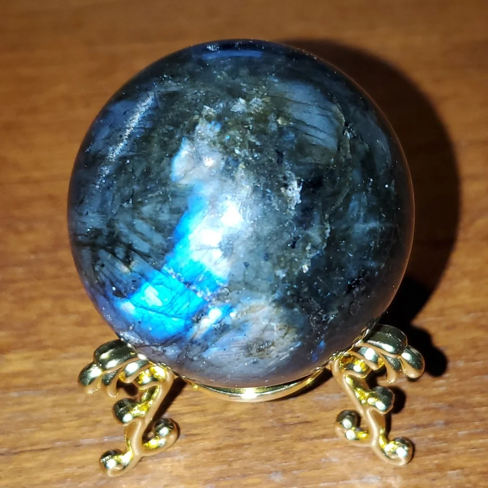Labradorite Sphere Crystal - Picture 3 of 7
